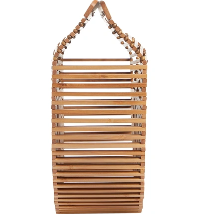 Shop Cult Gaia Large Ark Bamboo Handbag - Brown In Chestnut