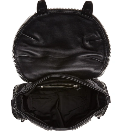 Shop Alexander Wang Micro Marti Leather Crossbody Bag - Black