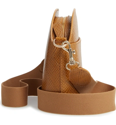 Shop Apc Gabrielle Sac Leather Shoulder Bag - Brown In Camel