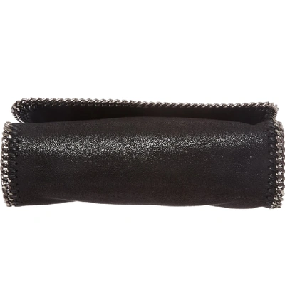 Shop Stella Mccartney Shaggy Deer Flap Shoulder Bag - Black