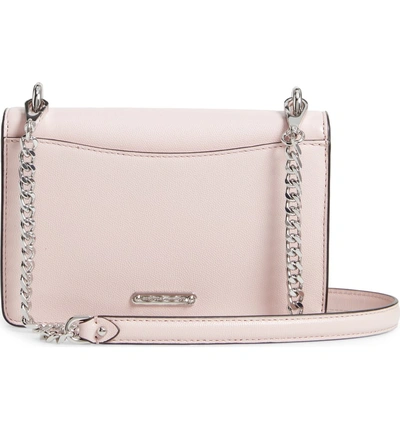 Shop Rebecca Minkoff Jean Leather Crossbody Bag - Pink In Peony
