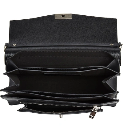 Shop Givenchy Gv3 Goatskin Leather Shoulder Bag - Black