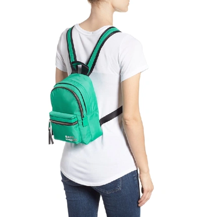 Shop Marc Jacobs Mini Trek Nylon Backpack - Green In Sage