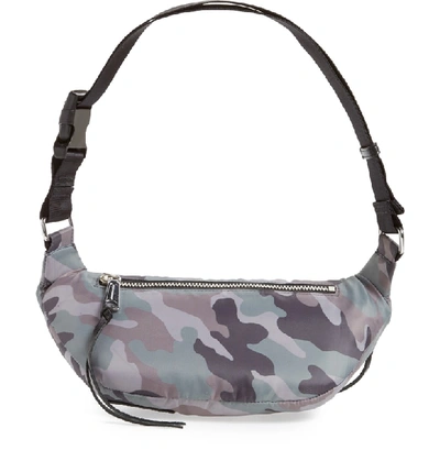 Shop Rebecca Minkoff Nylon Belt Bag In Camo Print