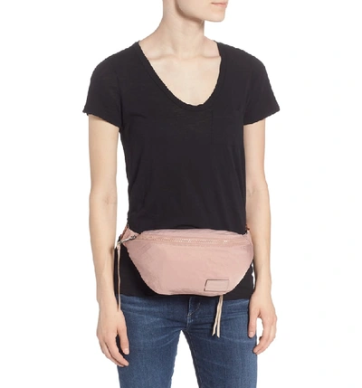 Shop Rebecca Minkoff Nylon Belt Bag - Pink In Vintage Pink