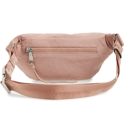 Shop Rebecca Minkoff Nylon Belt Bag - Pink In Vintage Pink