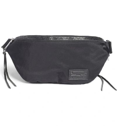 Shop Rebecca Minkoff Nylon Belt Bag In Black