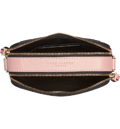 Shop Marc Jacobs Snapshot Crossbody Bag - None In Black/gazelle