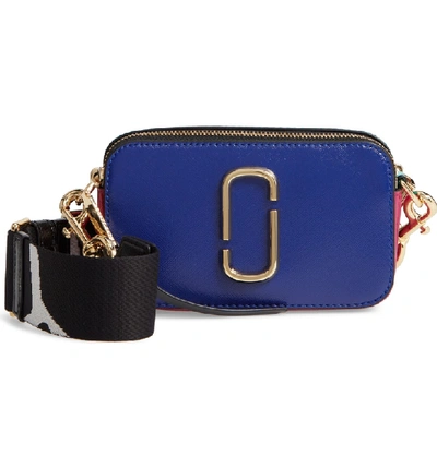 Shop Marc Jacobs Snapshot Crossbody Bag In Academy Blue Multi