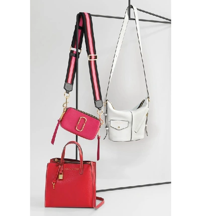 Shop Marc Jacobs Snapshot Crossbody Bag - Pink In Hibiscus Multi