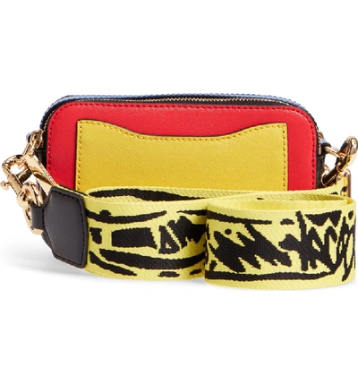 Shop Marc Jacobs Snapshot Crossbody Bag - Red In Poppy Red Multi