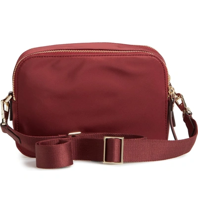 Kate Spade Watson Lane Amber Nylon Shoulder Bag Red In Dark Currant ModeSens