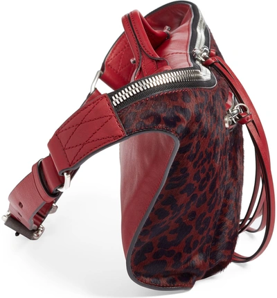 Shop Rag & Bone Large Elliot Genuine Calf Hair Fanny Pack - Red In Biking Red Leopard
