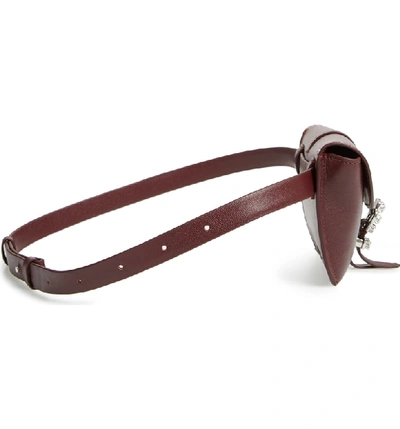 Shop 3.1 Phillip Lim / フィリップ リム Hudson Leather Belt Bag - Burgundy In Bordeaux