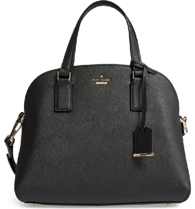 Shop Kate Spade Cameron Street - Lottie Leather Satchel - Black