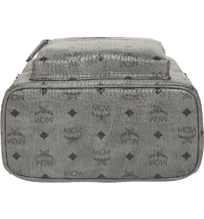 Shop Mcm Small Stark Side Stud Backpack - Grey In Phantom Grey