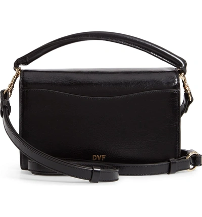 Shop Diane Von Furstenberg Dvf Bonne Soiree Leather Top Handle Bag - Black