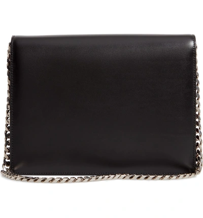 Shop Alexander Mcqueen Pin Calfskin Leather Shoulder Bag - Black In Black/ Carmine