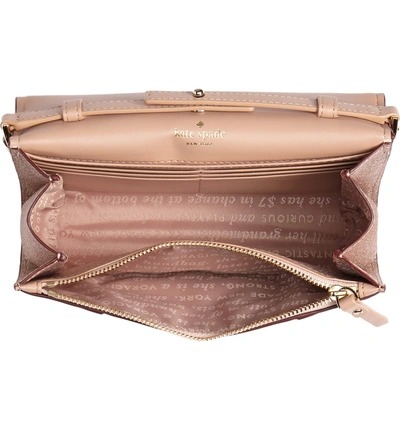 Burgess Court Glitter Corin Crossbody Bag Pink In Rose Gold