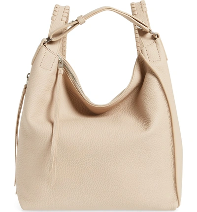 Shop Allsaints Small Kita Convertible Leather Backpack - Beige In Natural