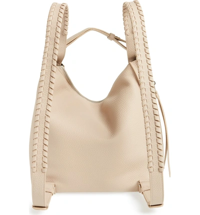 Shop Allsaints Small Kita Convertible Leather Backpack - Beige In Natural