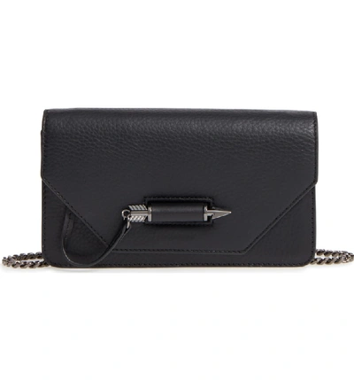 Shop Mackage Mini Zoey Leather Crossbody Bag - Black