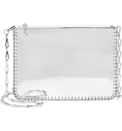 Shop Paco Rabanne Iconic Metallic Crossbody Bag - Metallic In Silver