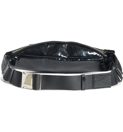 Shop Avec La Troupe Major Convertible Belt Bag - Black In Black Patent