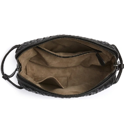 Shop Bottega Veneta Nodini Woven Leather Crossbody Bag In Matit/ Brun