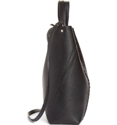 Shop Proenza Schouler Mini Hex Whipstitch Calfskin Leather Tote - Black