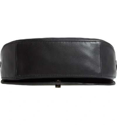 Shop Longchamp Medium Cavalcade Leather Saddle Bag - Black