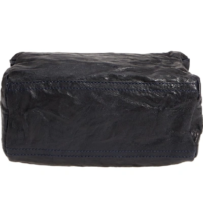 Shop Givenchy 'mini Pepe Pandora' Leather Shoulder Bag - Blue In Dark Blue