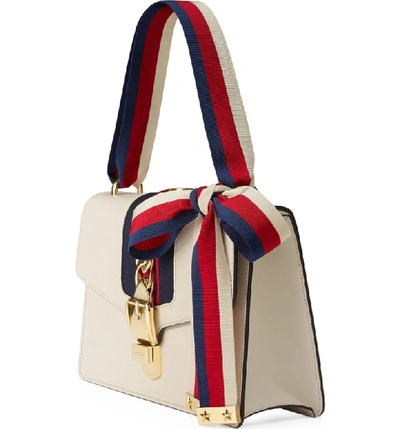 Shop Gucci Small Leather Shoulder Bag In White