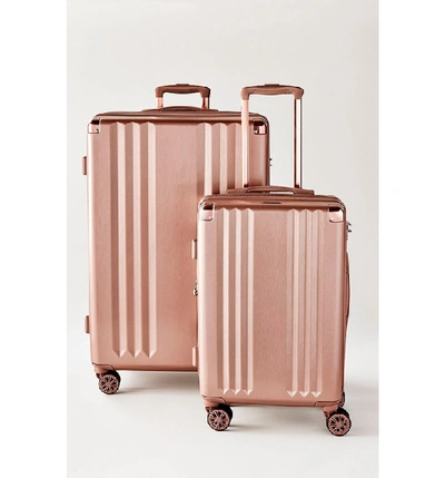 Calpak Ambeur 2-piece Spinner Luggage Set In Gold