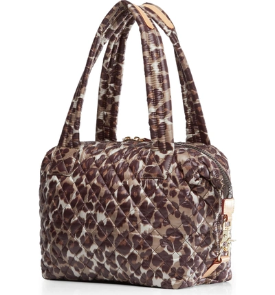 Shop Mz Wallace Medium Sutton Bag - Brown In Leopard Print