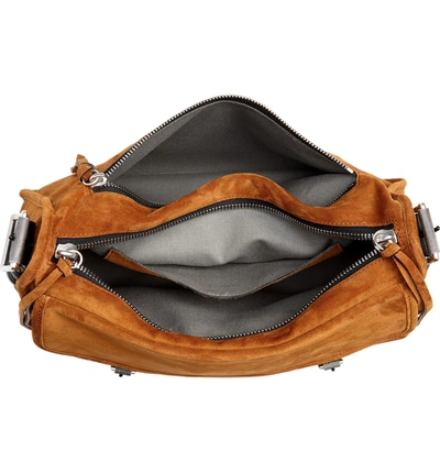 Shop Rag & Bone Field Leather Messenger Bag - Brown In Tan Suede