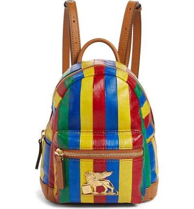 Shop Mcm X-mini Leather Backpack In Multi