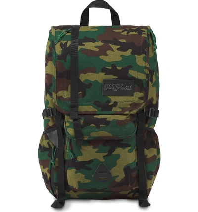 Shop Jansport Hatchet Special Edition Backpack - Green In Canvas Surplus Camo