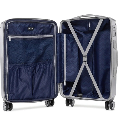 Calpak Ambeur 22-inch Rolling Spinner Carry-on In Silver