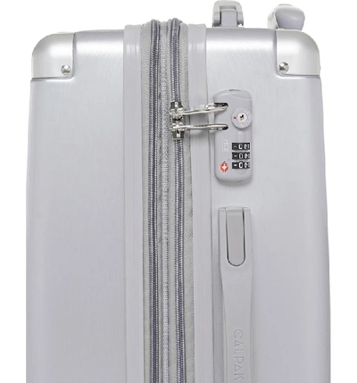 Calpak Ambeur 22-inch Rolling Spinner Carry-on In Silver
