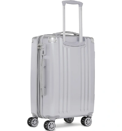 Calpak Ambeur 22-inch Rolling Spinner Carry-on In Silver