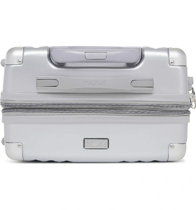 Calpak Ambeur 22-inch Rolling Spinner Carry-on In Silver