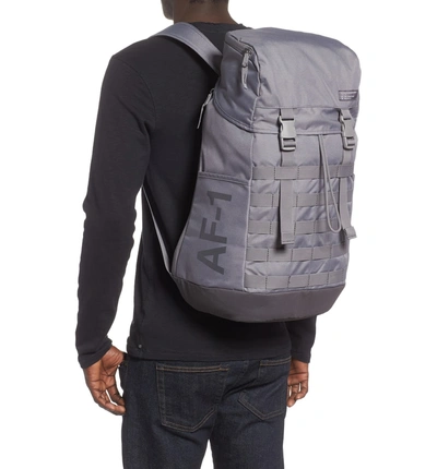 Shop Nike Af-1 Backpack - Grey In Gunsmoke
