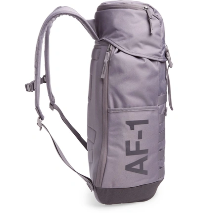 Shop Nike Af-1 Backpack - Grey In Gunsmoke