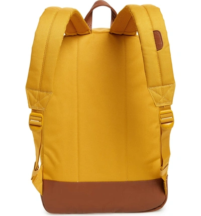 Shop Herschel Supply Co Heritage Backpack - Yellow In Arrow Wood
