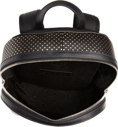 Shop Gucci Magnetismo Leather Backpack - Black