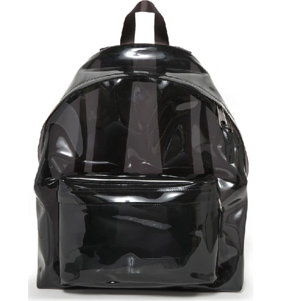 Shop Eastpak Transparent Padded Pak'r Backpack - Black In Film