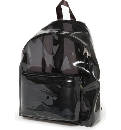 Shop Eastpak Transparent Padded Pak'r Backpack - Black In Film