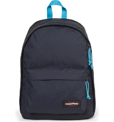 Shop Eastpak Out Of Office Backpack - Blue In Navy/ Aqua