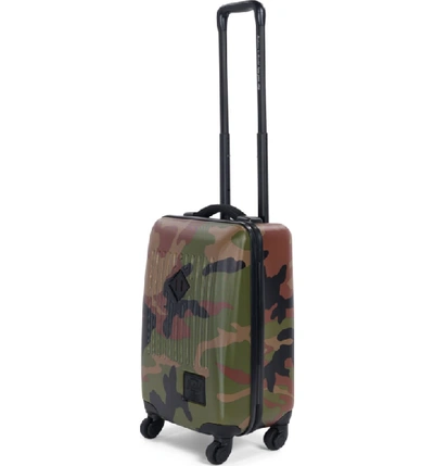 Shop Herschel Supply Co Trade 22-inch Wheeled Carry-on - Green In Woodland Camo